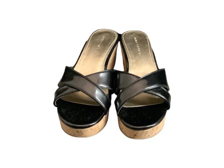 Black Sandals Heels Wedge Marc Fisher, Size 7 Online Hot Sale