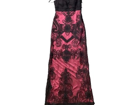 Black & Pink Dress Party Long Clothes Mentor, Size 6 Fashion