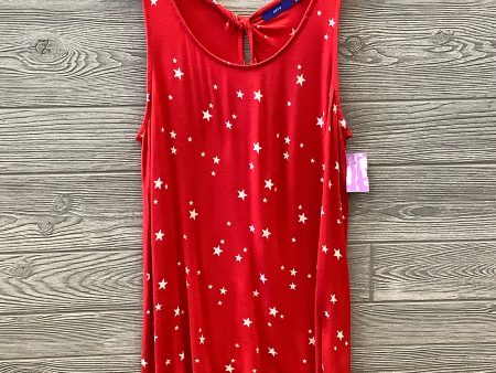 Red Top Sleeveless Apt 9, Size L Hot on Sale