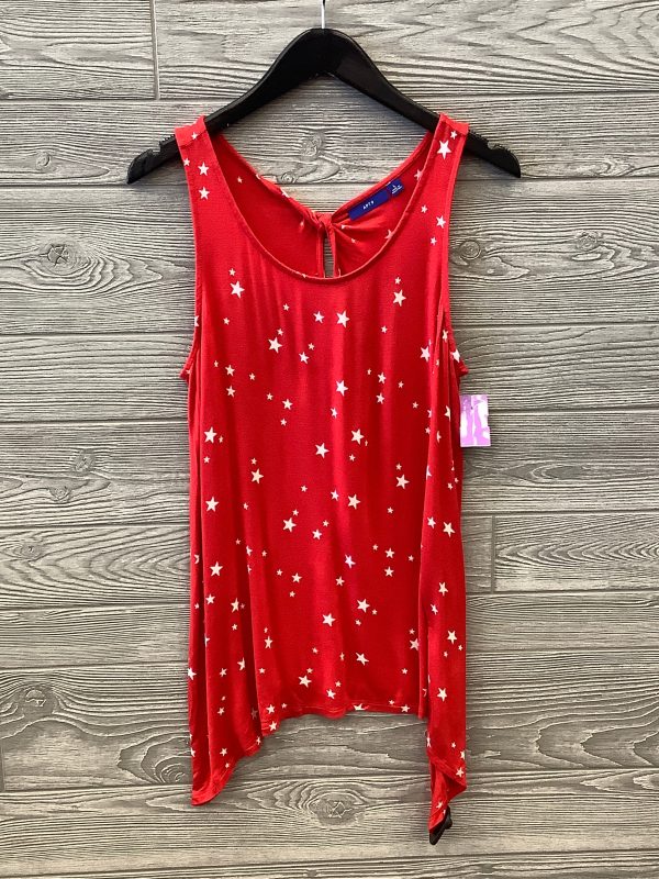 Red Top Sleeveless Apt 9, Size L Hot on Sale