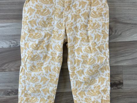 White & Yellow Capris Style And Company, Size 4petite Hot on Sale