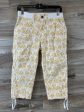 White & Yellow Capris Style And Company, Size 4petite Hot on Sale