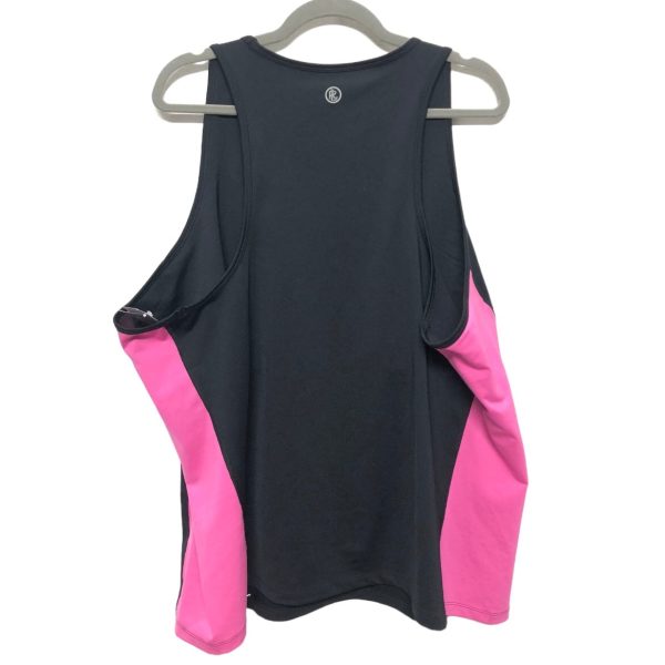 Black & Pink Athletic Tank Top Lauren By Ralph Lauren, Size 3x Discount