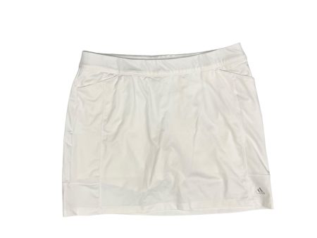 White Athletic Skort Adidas, Size L Fashion