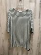 Striped Pattern Top Short Sleeve Basic Bombom, Size Xl on Sale