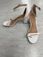 White Shoes Heels Block Inc, Size 9.5 Online Hot Sale