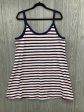 Blue & Red & White Dress Casual Midi Universal Thread, Size Xl For Cheap