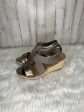 Silver Sandals Heels Wedge Vionic, Size 7 For Sale