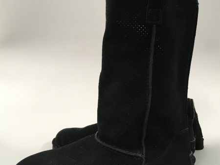 Black Boots Mid-calf Flats Ugg, Size 8 Online now