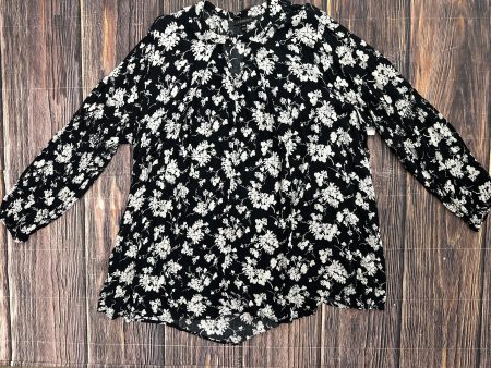 Black Top Long Sleeve Lane Bryant, Size 1x Fashion