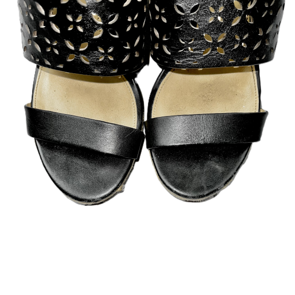 Black & Tan Sandals Heels Wedge By Michael By Michael Kors, Size: 7 Online now