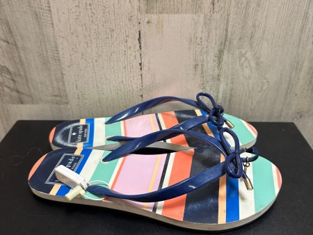 Striped Pattern Sandals Flip Flops Kate Spade, Size 7 Online now