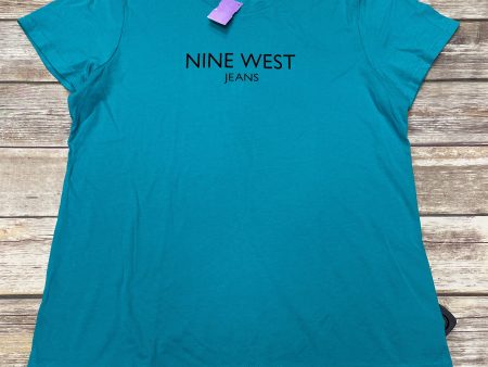 Teal Top Short Sleeve Nine West Apparel, Size Xl on Sale