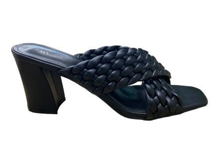 Black Sandals Heels Block Anne Klein, Size 10 For Cheap