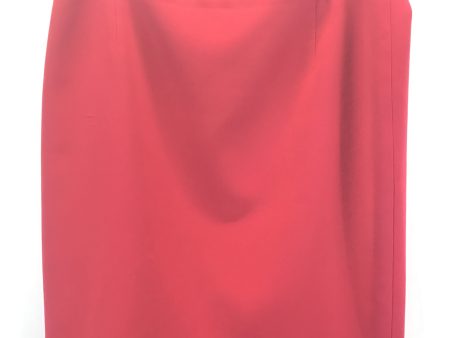 Red Skirt Midi T Tahari, Size 16 Sale