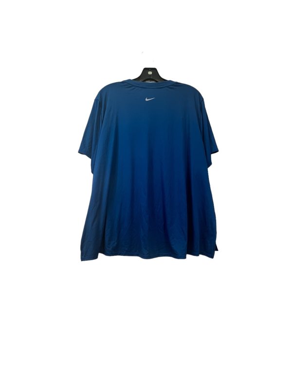 Black & Blue Athletic Top Short Sleeve Nike, Size 2x Online now