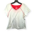 White Athletic Top Short Sleeve Danskin Now, Size 2x Discount