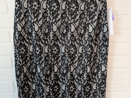 Black Skirt Midi Worthington, Size 10 Supply