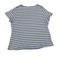 BLUE & WHITE KAREN SCOTT TOP SS, Size 3X on Sale