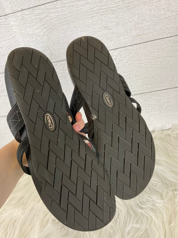 Black Sandals Flip Flops Chacos, Size 9 For Discount