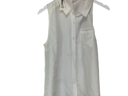 White Top Sleeveless Designer Adriano Goldschmied, Size L For Cheap