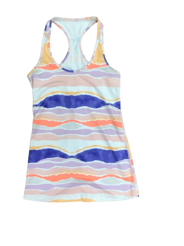 Striped Pattern Athletic Tank Top Lululemon, Size S Discount