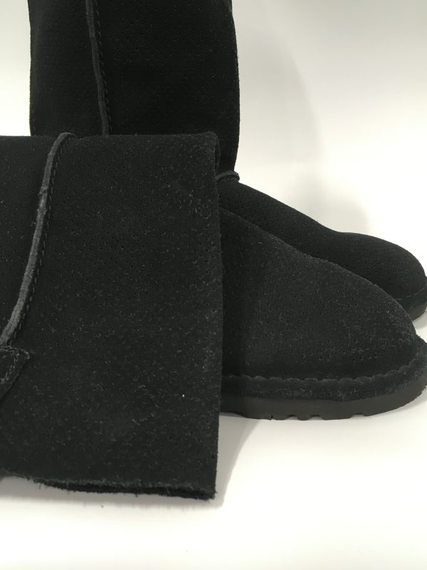 Black Boots Mid-calf Flats Ugg, Size 8 Online now