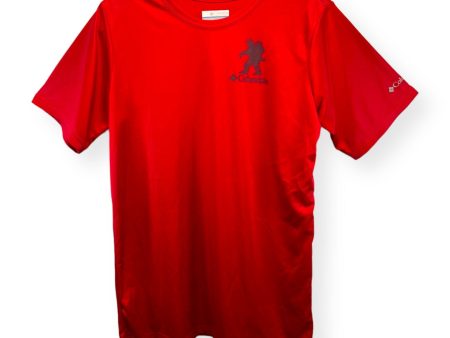 Red Athletic Top Short Sleeve Columbia, Size Xl For Discount