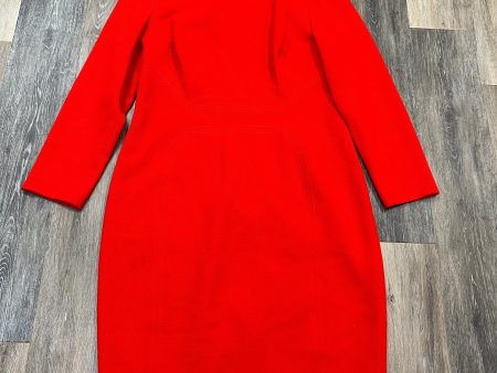 Red Dress Luxury Designer Lela Rose, Size 14 Sale