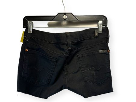 Black Shorts Designer 7 For All Mankind, Size 2 For Sale