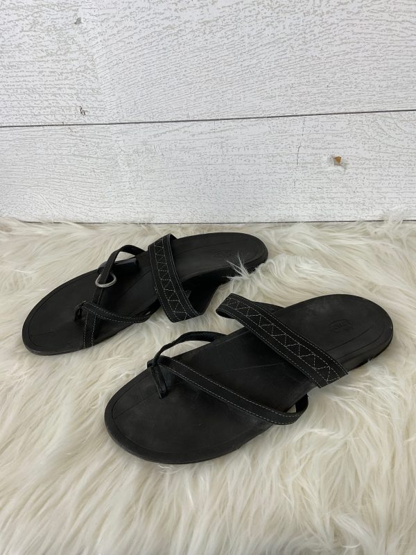 Black Sandals Flip Flops Chacos, Size 9 For Discount