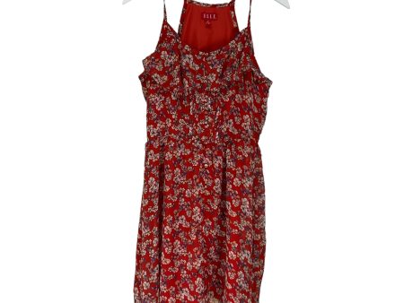 Red Dress Casual Short Elle, Size 6 on Sale