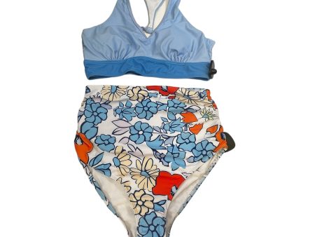 Floral Print Swimsuit 2pc Clothes Mentor, Size M Online Sale