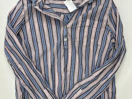 Striped Top Long Sleeve J Crew O, Size L For Cheap