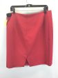 Red Skirt Midi T Tahari, Size 16 Sale