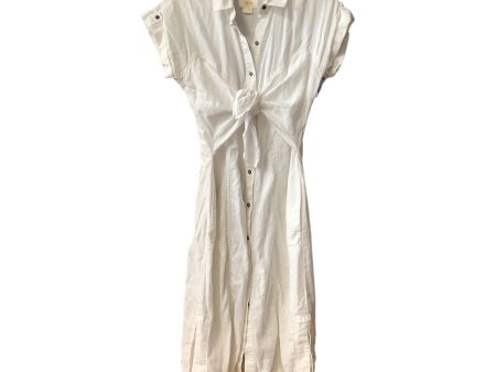 White Dress Casual Midi Maeve, Size 0 Online