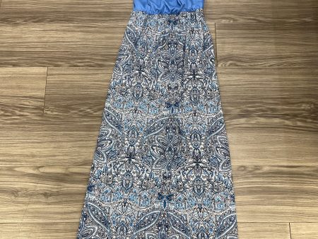 Blue & White Dress Casual Maxi Mix And Co, Size M Sale