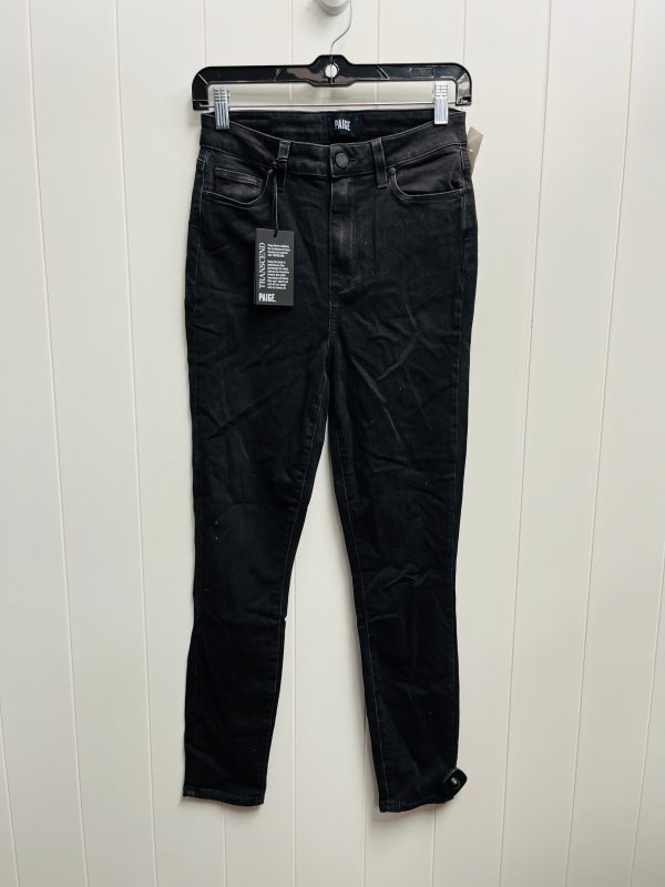 Black Denim Jeans Skinny Paige, Size 6 Online Hot Sale