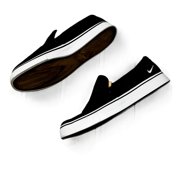 Black Shoes Flats By Vans, Size: 10 Sale