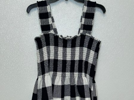 Black White Top Sleeveless Loft, Size M Online