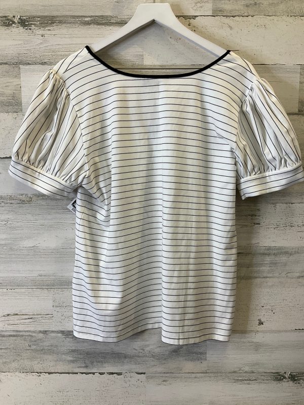 Striped Pattern Top Short Sleeve Karl Lagerfeld, Size L Discount