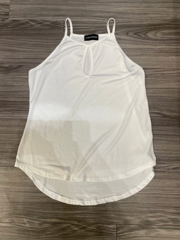 White Tank Top Clothes Mentor, Size L Sale