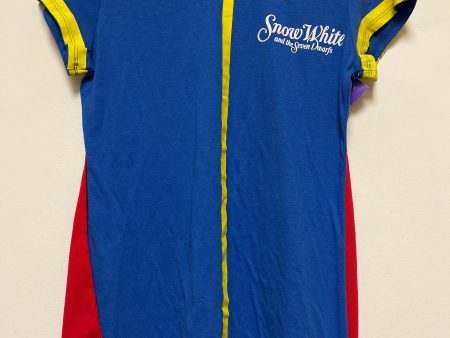 Blue & Red Top Short Sleeve Basic Walt Disney, Size L Sale