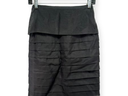 Silk Black Skirt Mini & Short Etcetra, Size 0 Discount