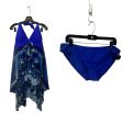 Blue & White Swimsuit Clothes Mentor, Size Xl Online now