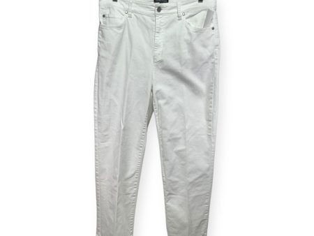 White Jeans Designer Eileen Fisher, Size 8 on Sale