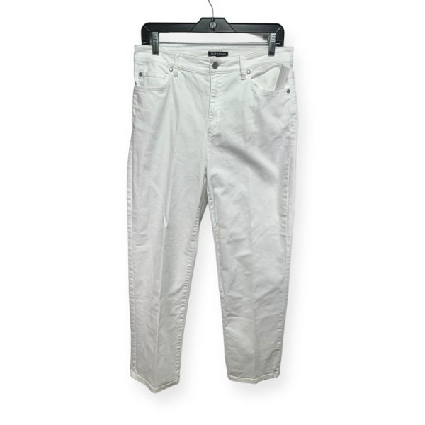 White Jeans Designer Eileen Fisher, Size 8 on Sale