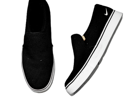 Black Shoes Flats By Vans, Size: 10 Sale