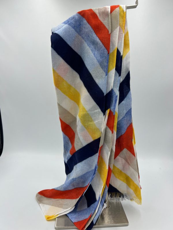 Striped Long Scarf on Sale