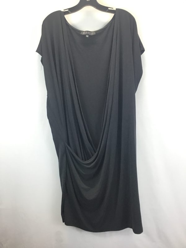 Black Dress Casual Midi Eloquii, Size 1x Sale